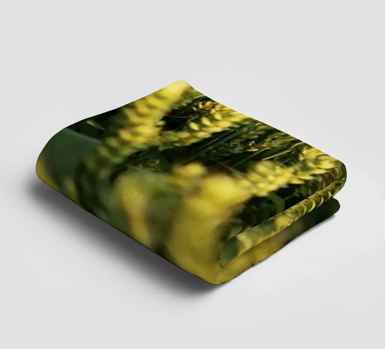 Wheat field in Bavaria towel by Simon Koy