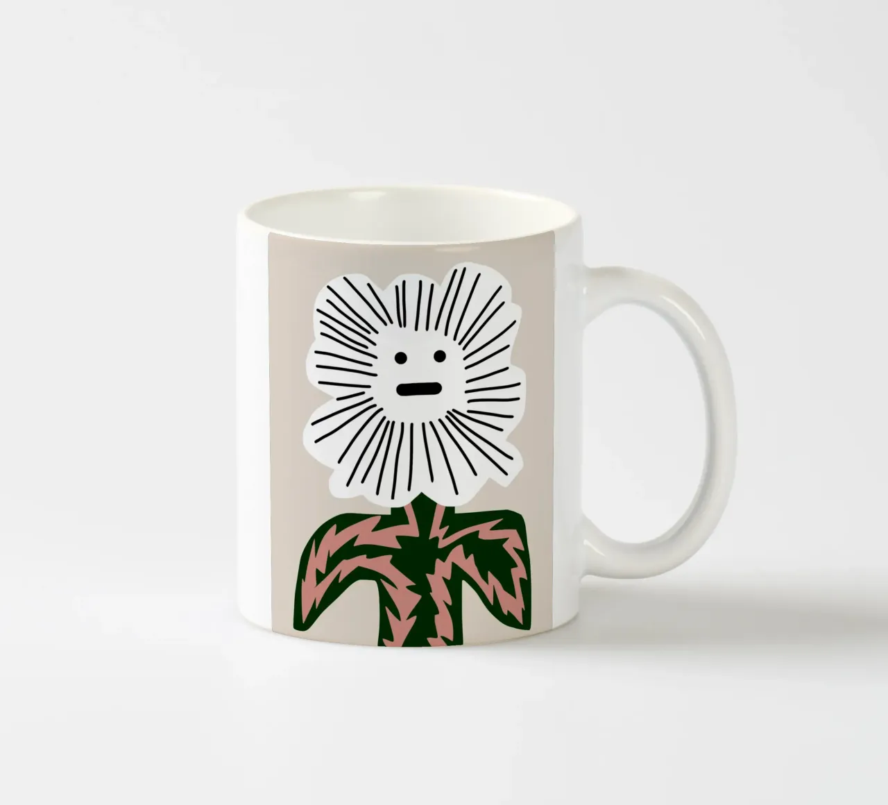Atteggiamento floreale tazza in ceramica da Little Dean