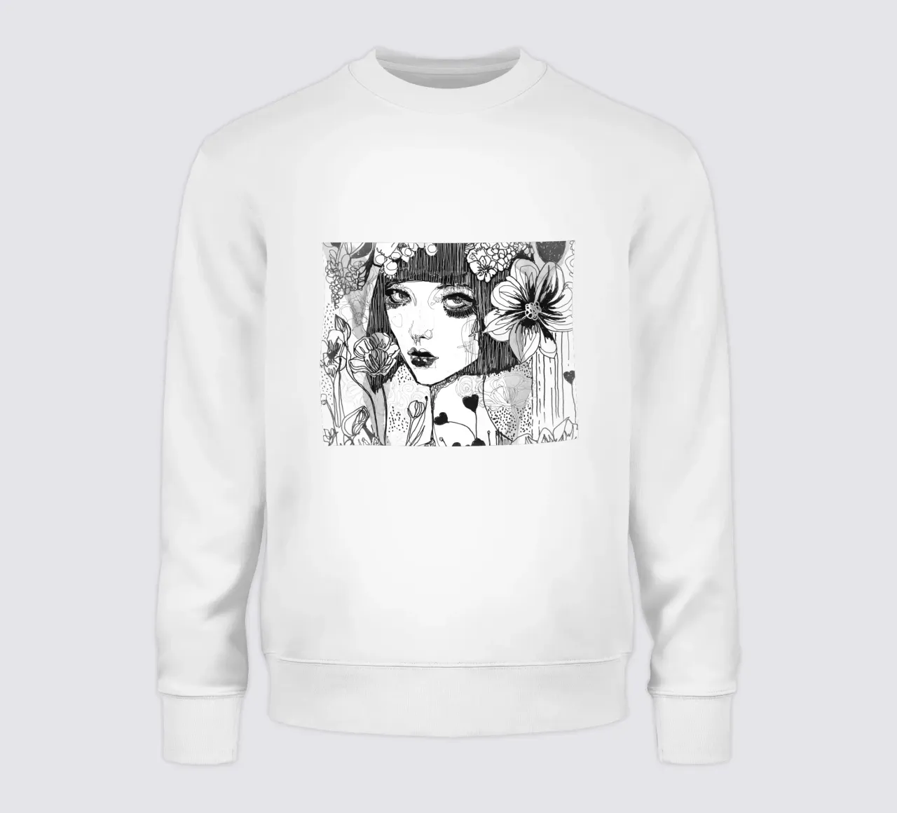 bianco e nero felpa da k i m