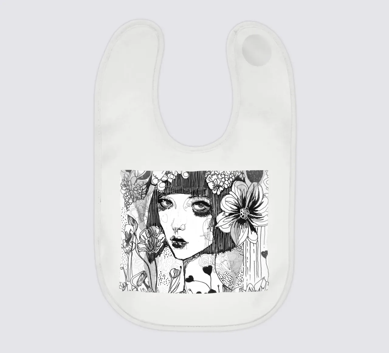 bianco e nero bavaglino da k i m