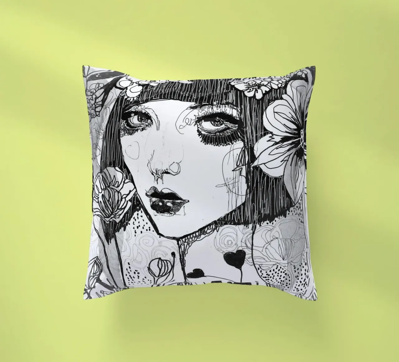 bianco e nero cuscino da k i m