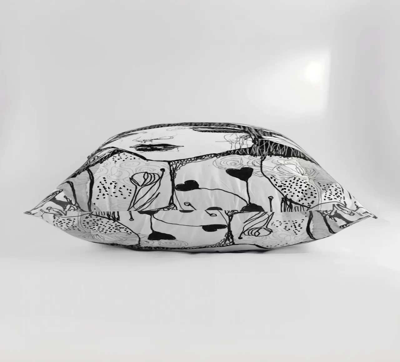 bianco e nero cuscino da k i m