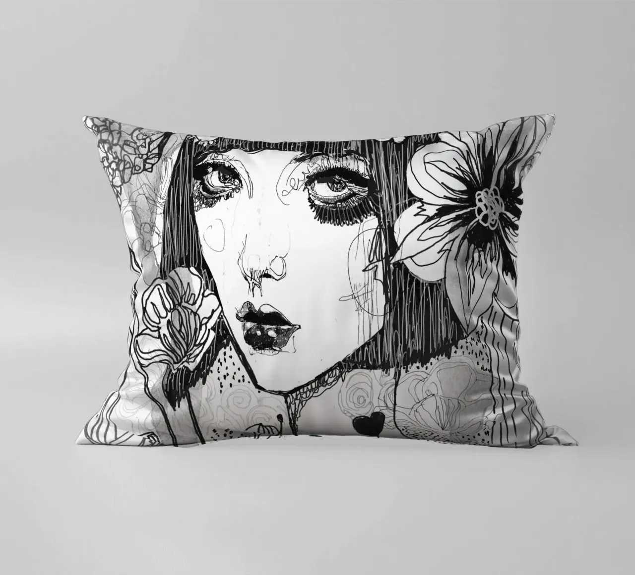 bianco e nero cuscino da k i m