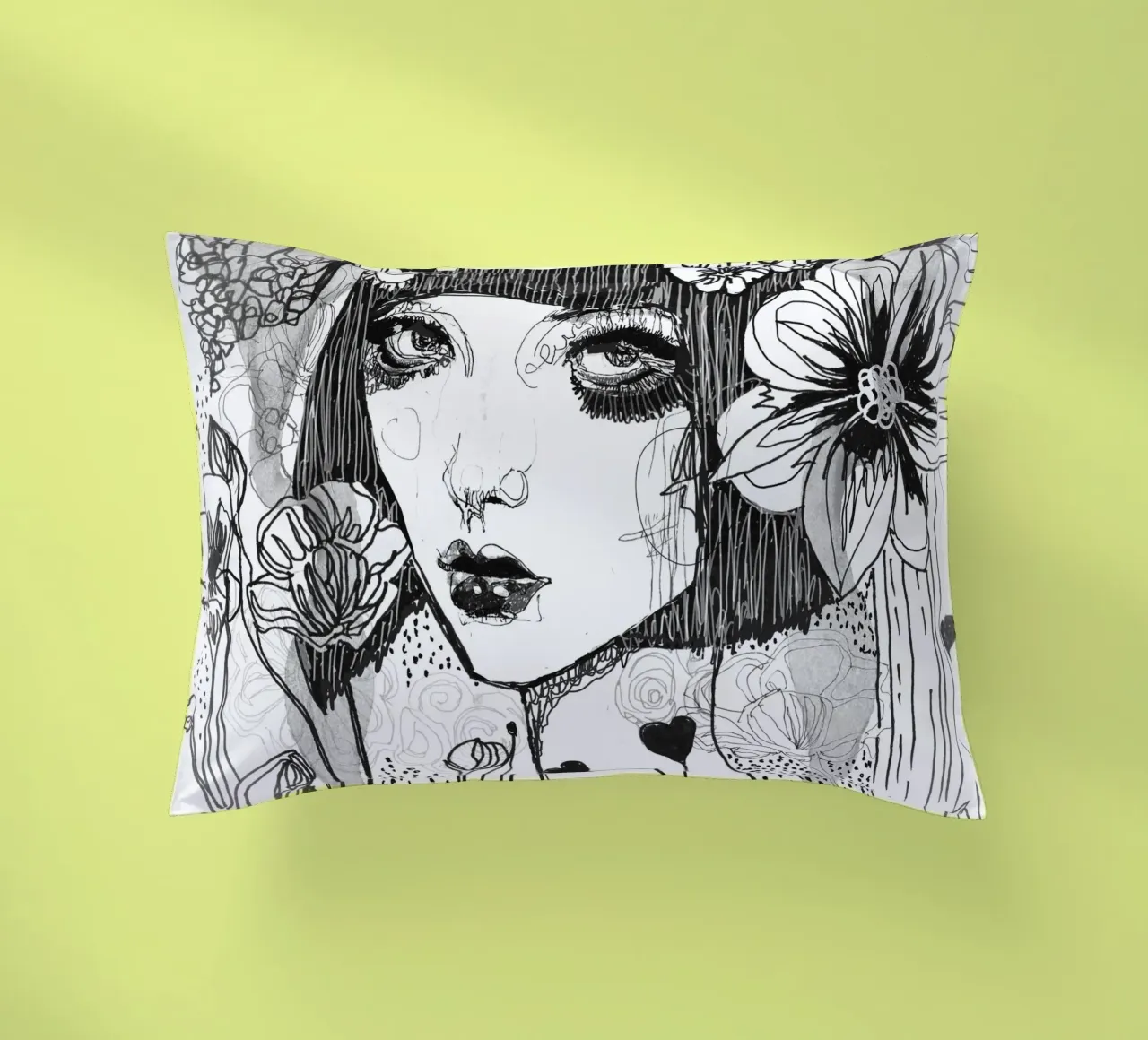 bianco e nero cuscino da k i m