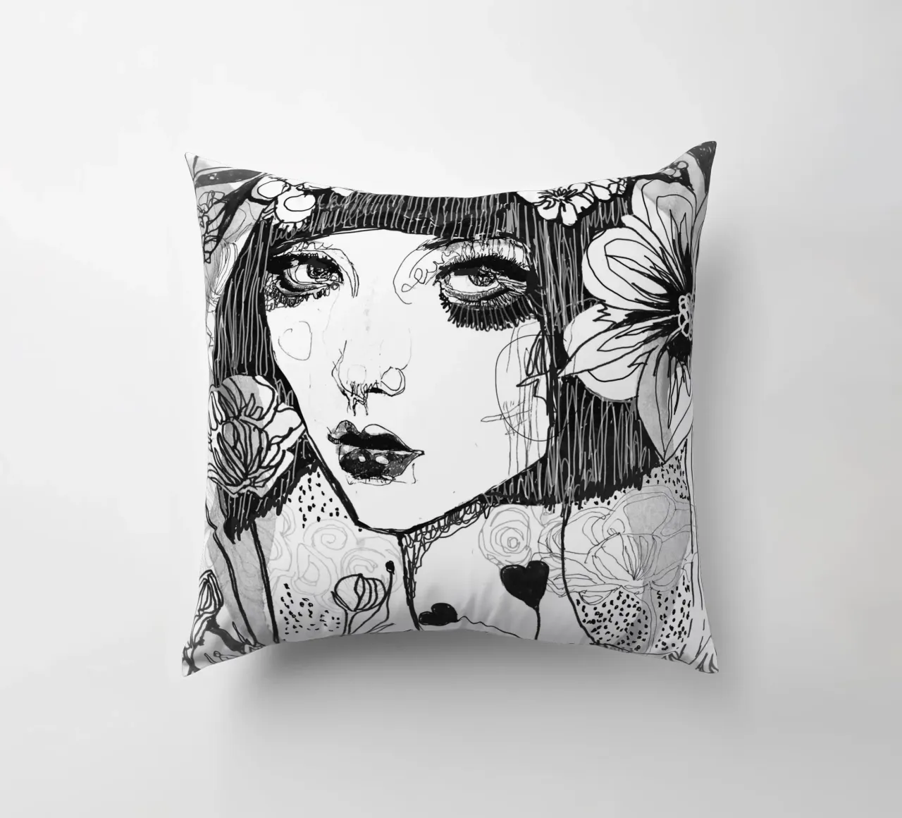 bianco e nero cuscino da k i m