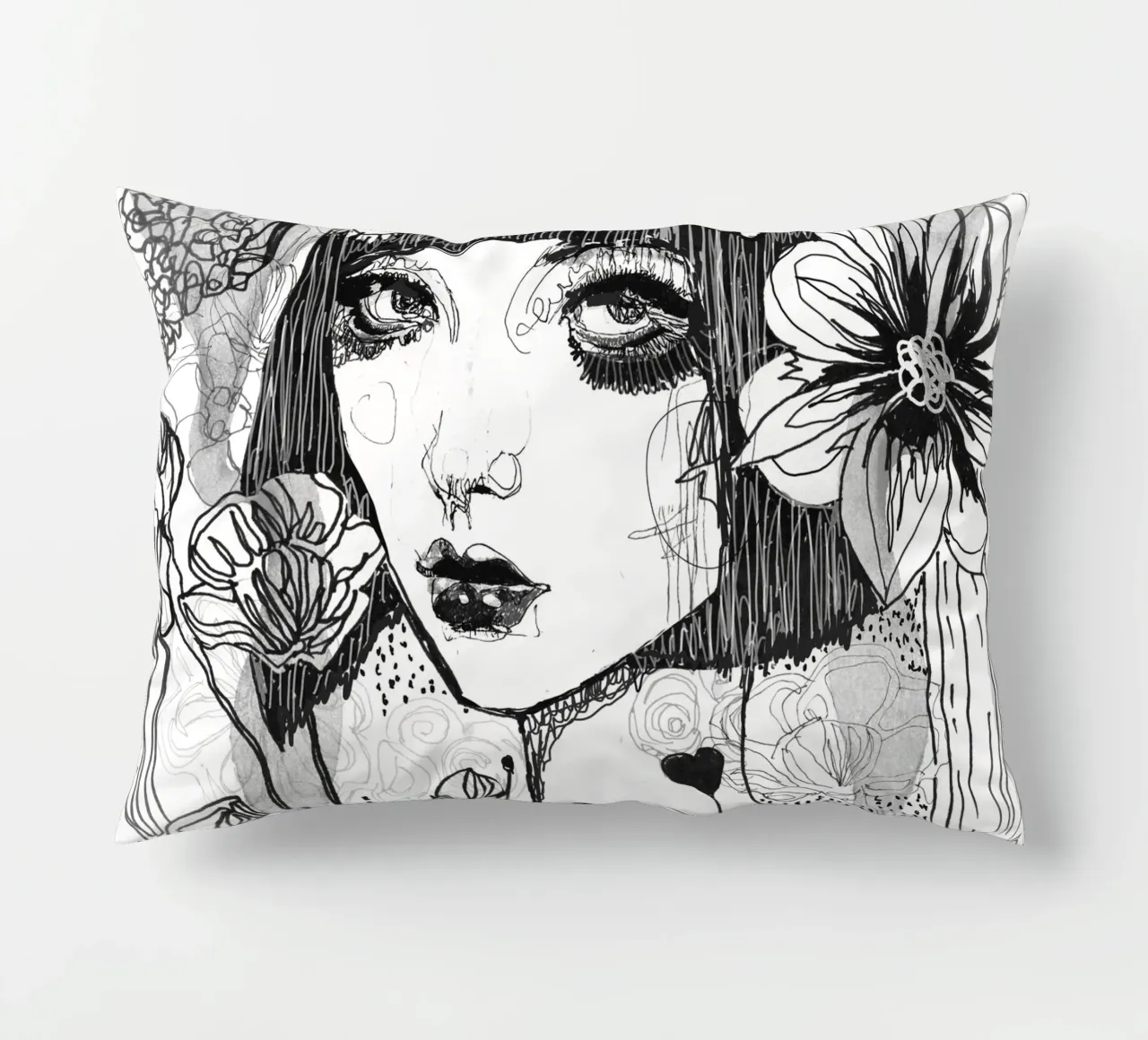 bianco e nero cuscino da k i m