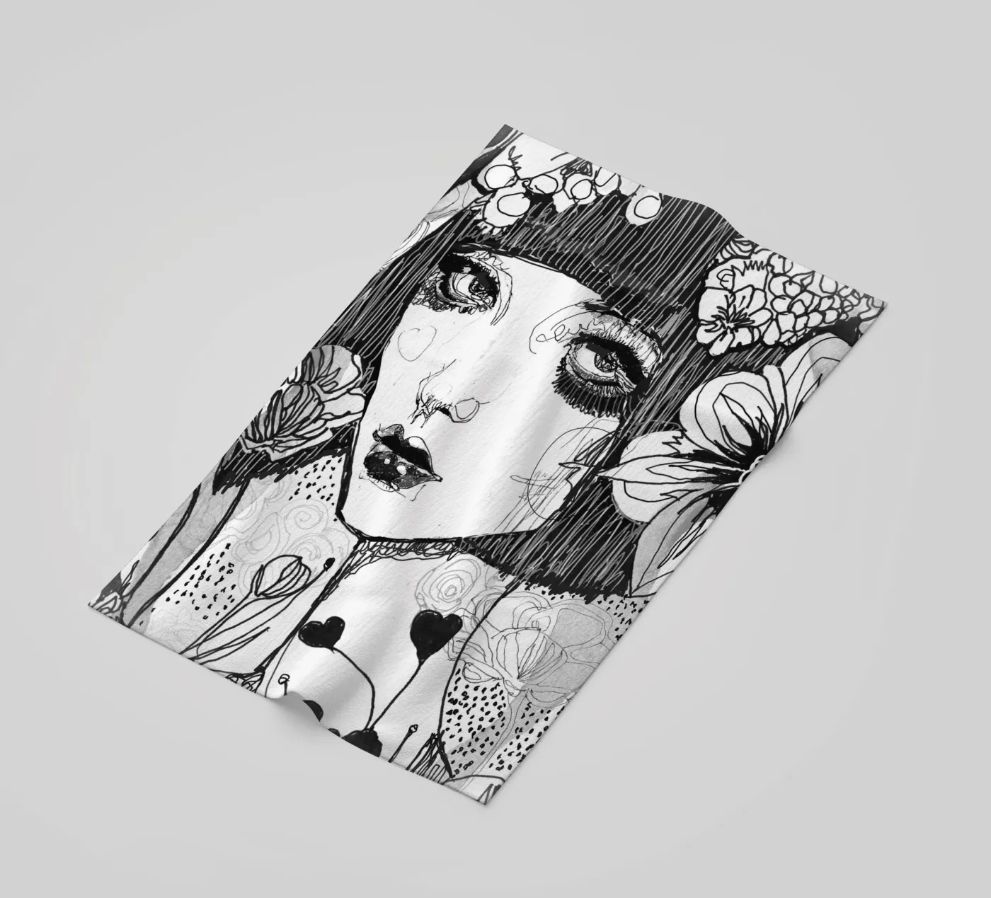 bianco e nero telo mare da k i m