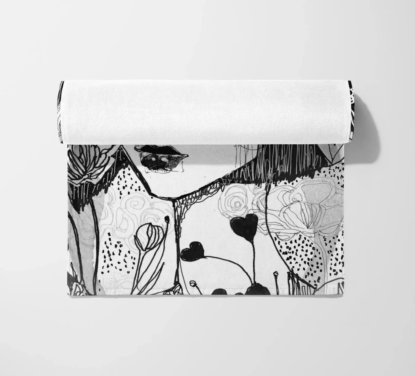 bianco e nero telo mare da k i m