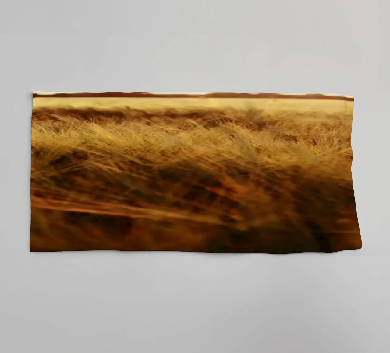 Wheat field in Bavaria towel by Simon Koy