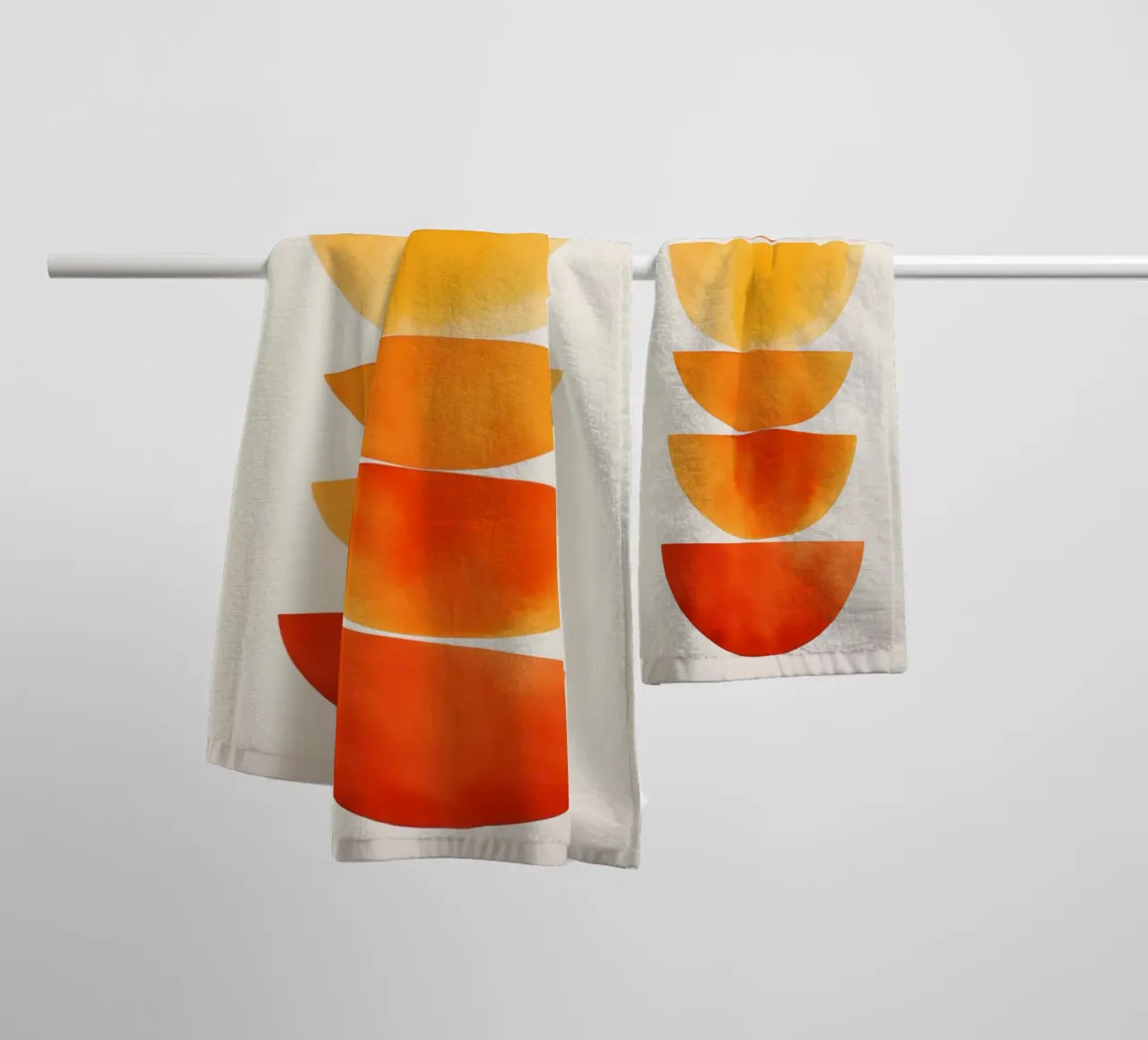 Ode to the Sun | Geometric Abstraction towel by Autofocus