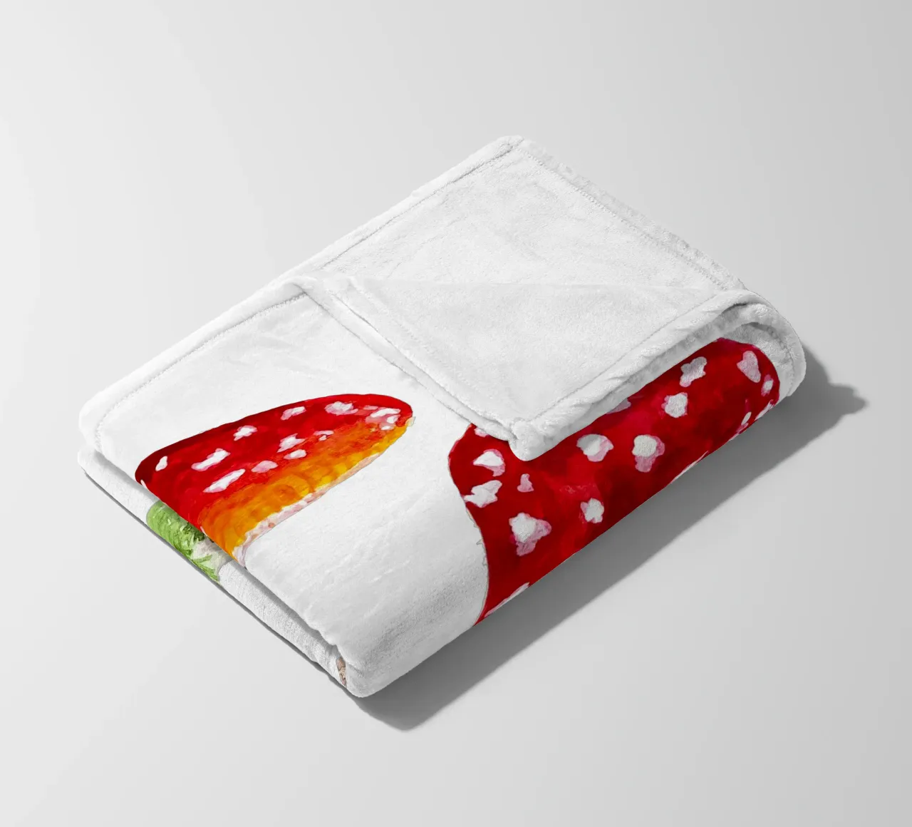 Illustrazione ad acquerello : Rospi nella foresta coperta in pile da ms.Hey! textildesign