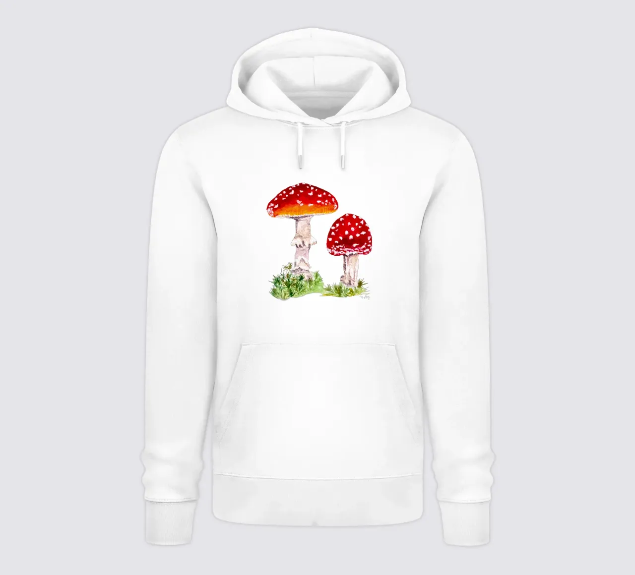 Illustrazione ad acquerello : Rospi nella foresta felpa con cappuccio da ms.Hey! textildesign