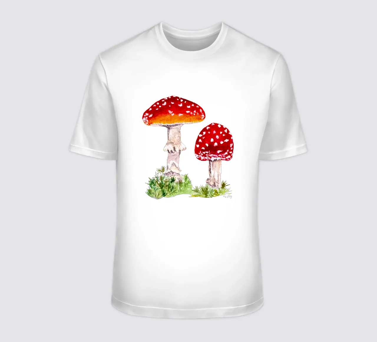 Illustrazione ad acquerello : Rospi nella foresta t-shirt da ms.Hey! textildesign