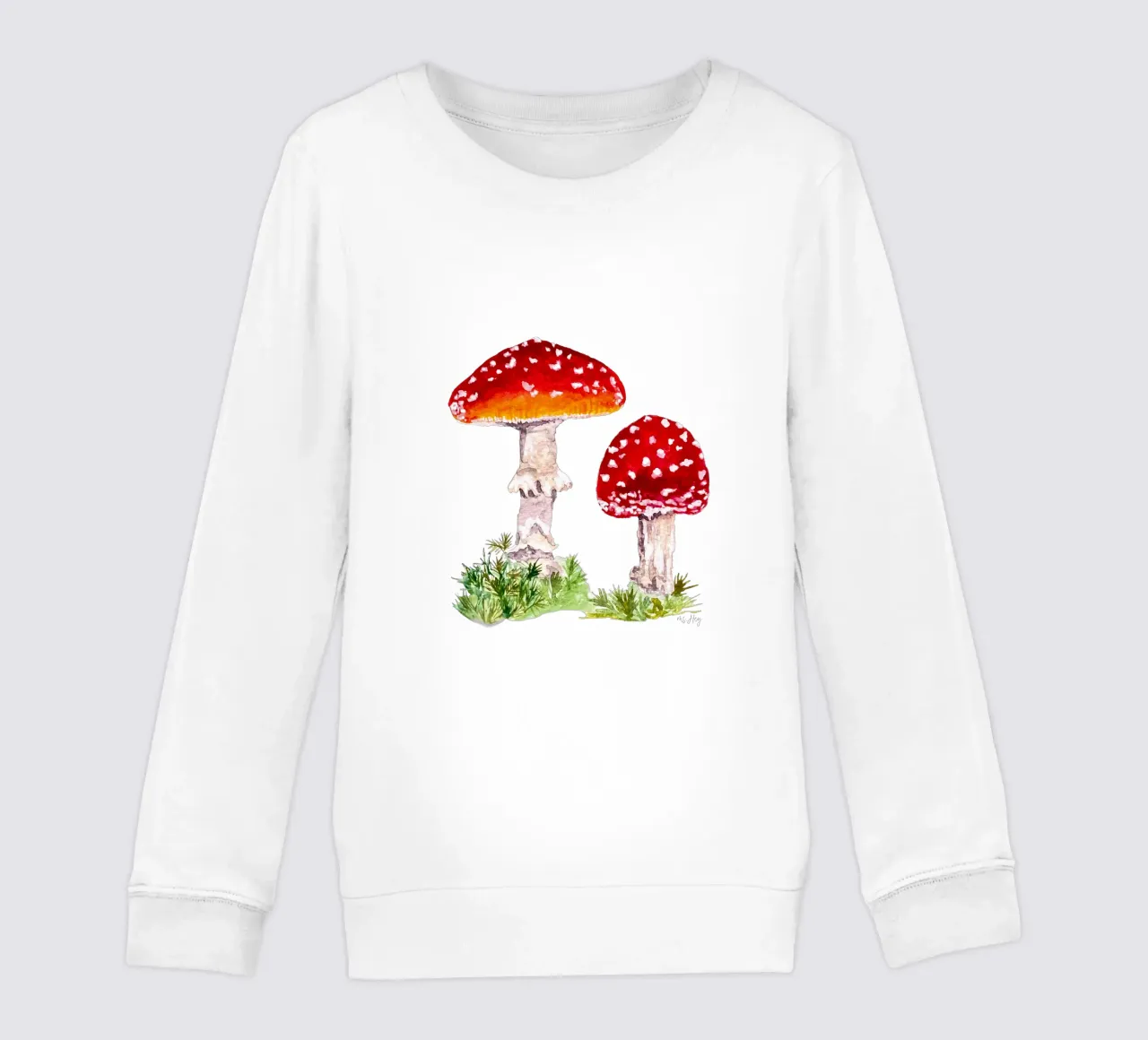 Illustrazione ad acquerello : Rospi nella foresta felpa bambino da ms.Hey! textildesign