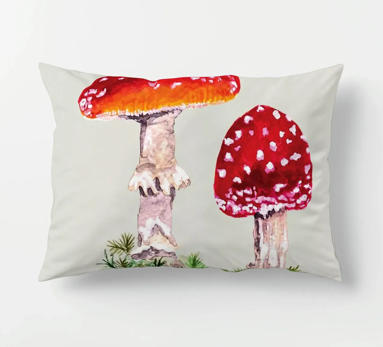 Illustrazione ad acquerello : Rospi nella foresta cuscino da ms.Hey! textildesign