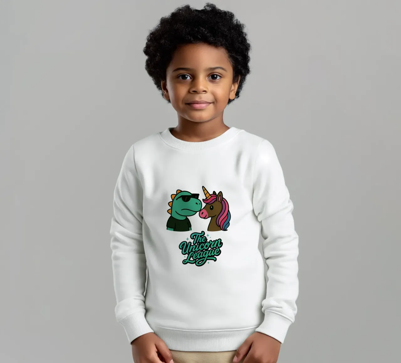 THE UNICORN LEAGUE - The Dino felpa bambino da Vintage Van Gogh
