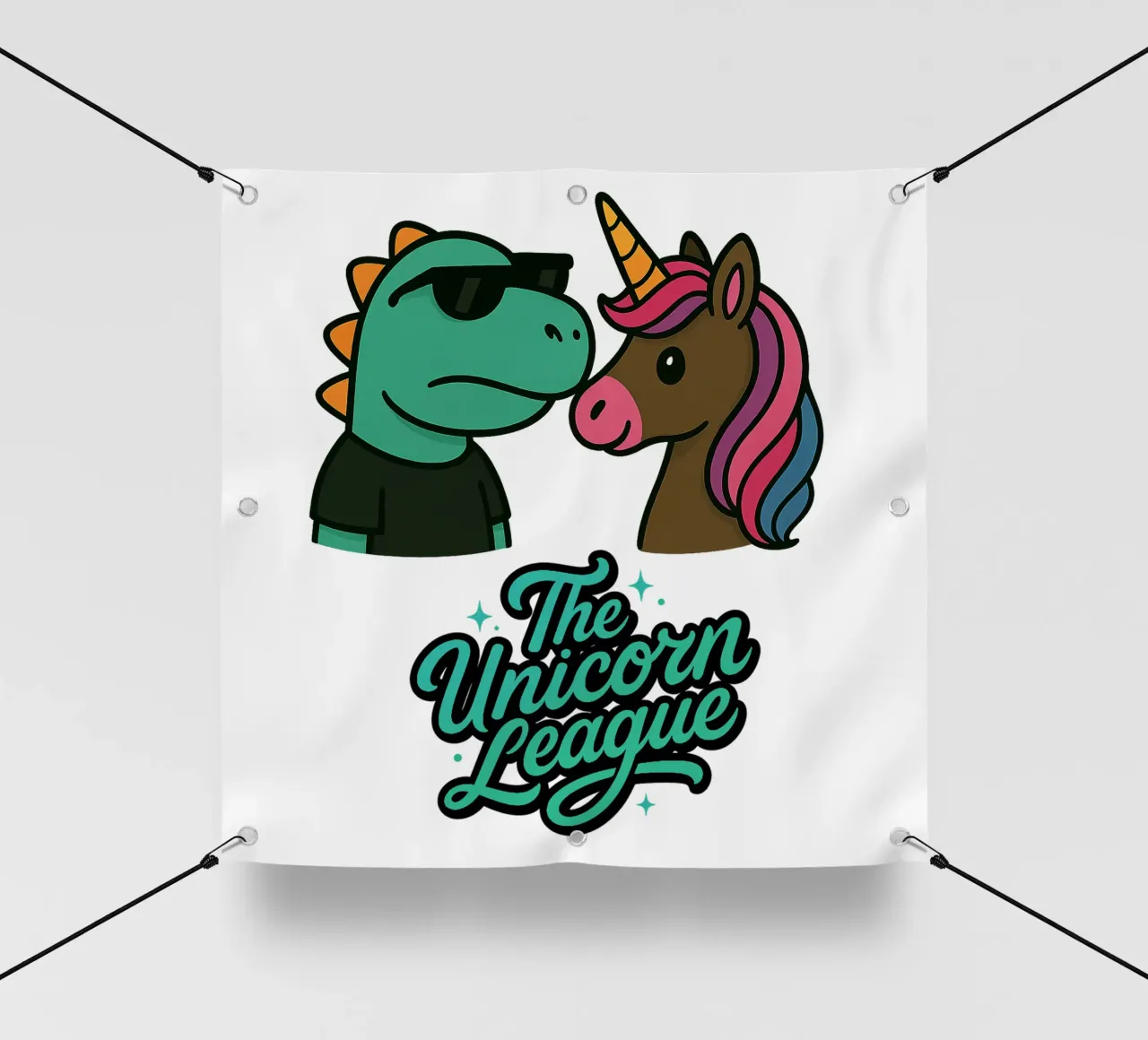 THE UNICORN LEAGUE - The Dino telo in pvc da Vintage Van Gogh