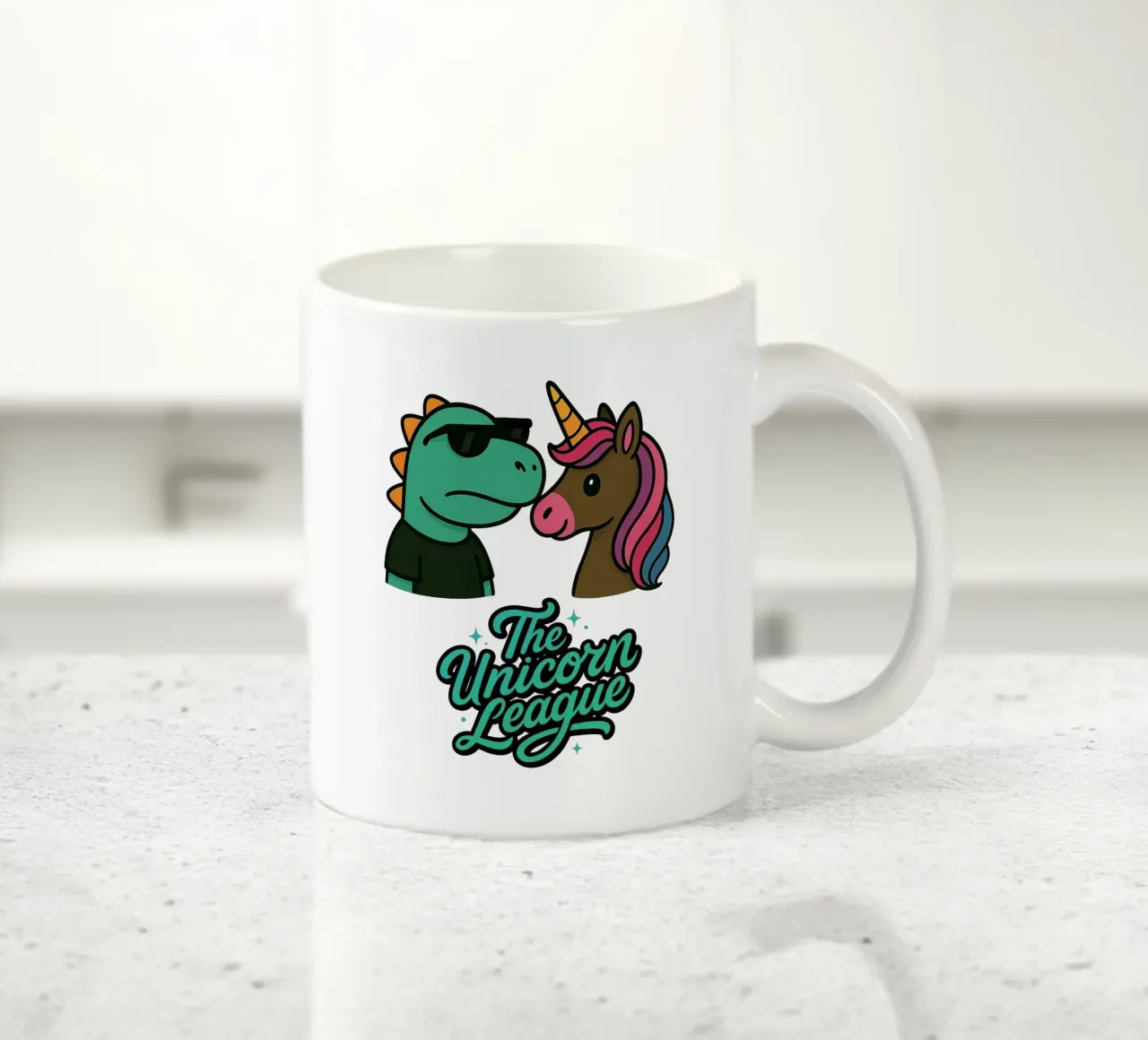 THE UNICORN LEAGUE - The Dino tazza in ceramica da Vintage Van Gogh