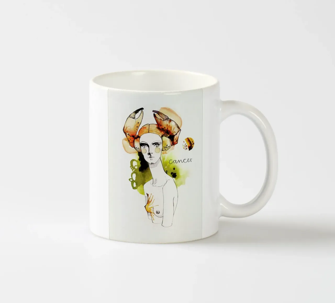 Krebs tazza in ceramica da Ekaterina Koroleva