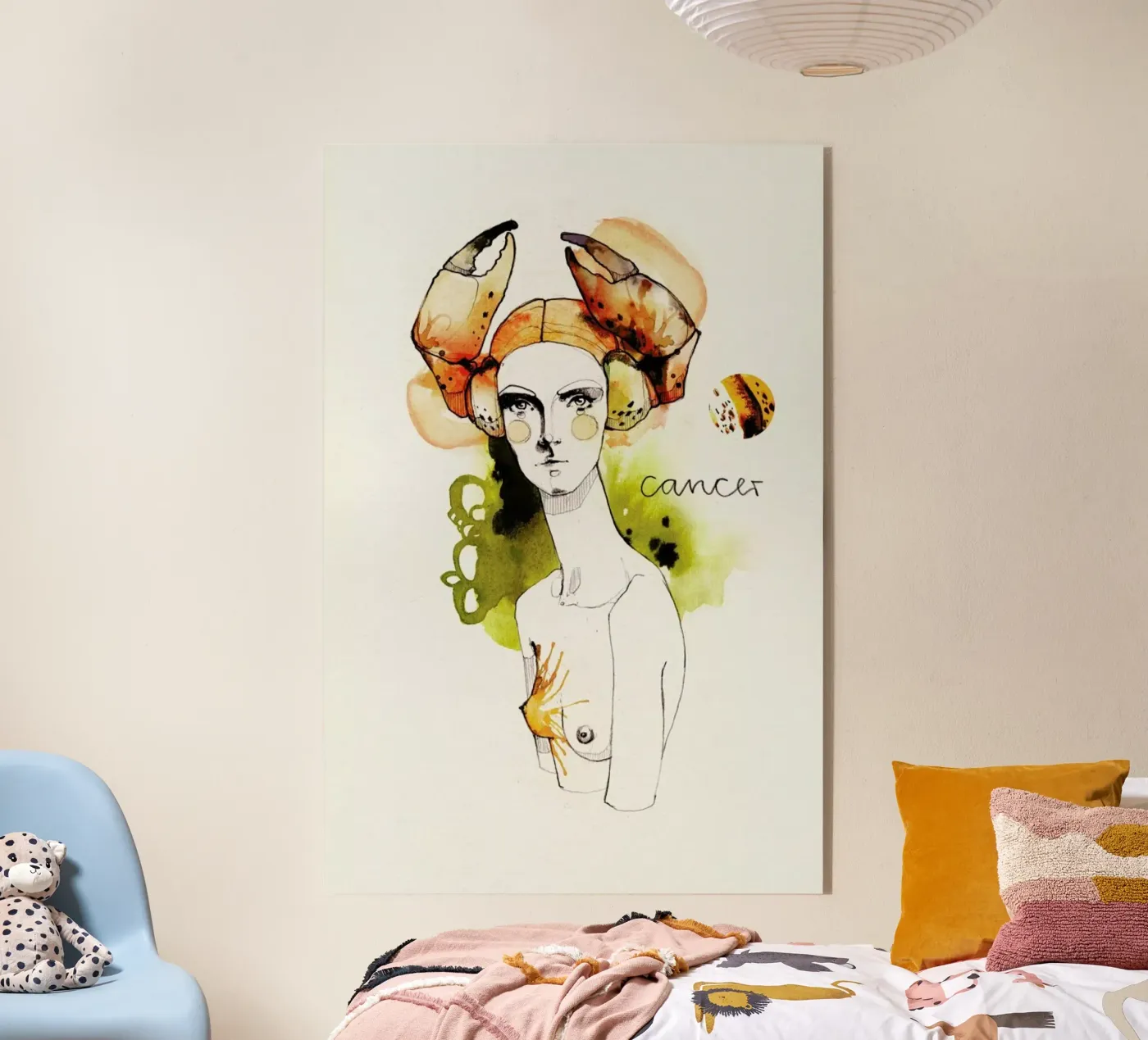 Krebs Acryl-Glas von Ekaterina Koroleva