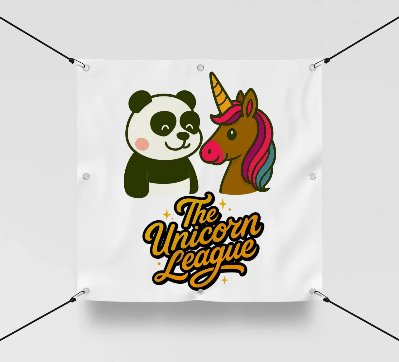 THE UNICORN LEAGUE - The Panda telo in pvc da Vintage Van Gogh