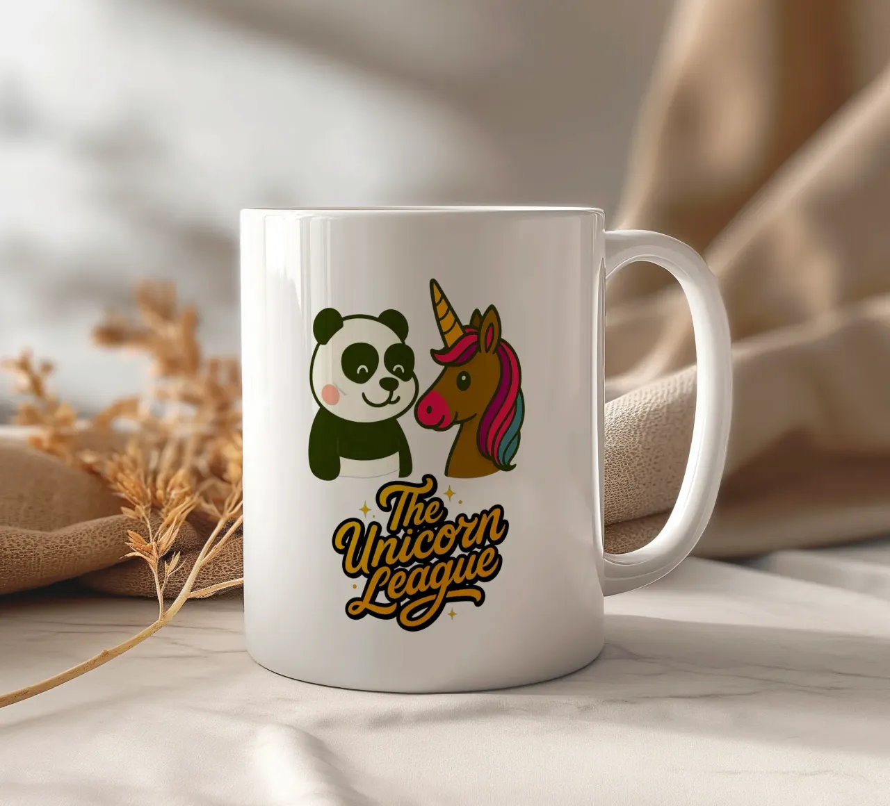 THE UNICORN LEAGUE - The Panda tazza in ceramica da Vintage Van Gogh