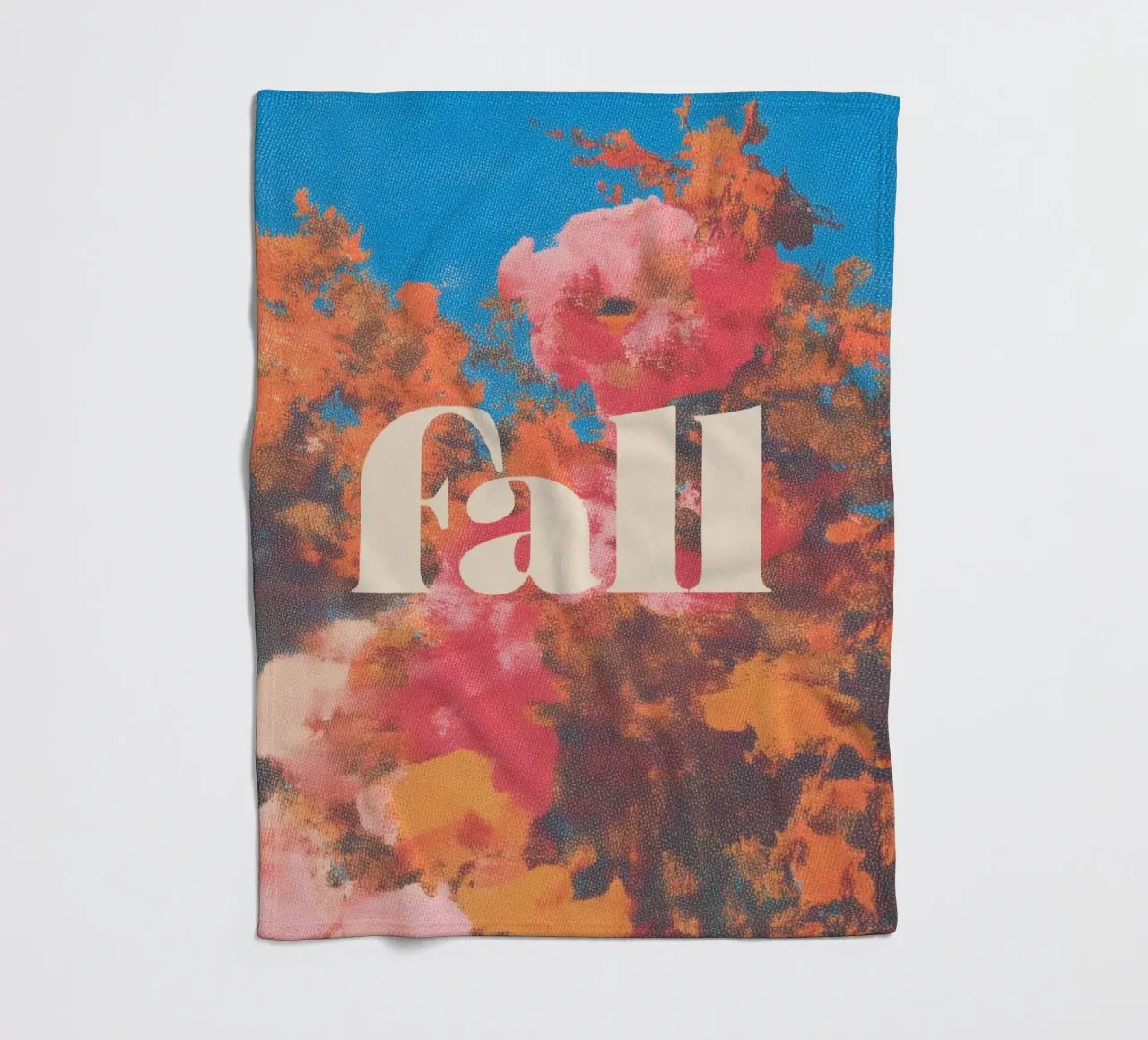 Autunno rosa romantico coperta in pile da Carinaprint