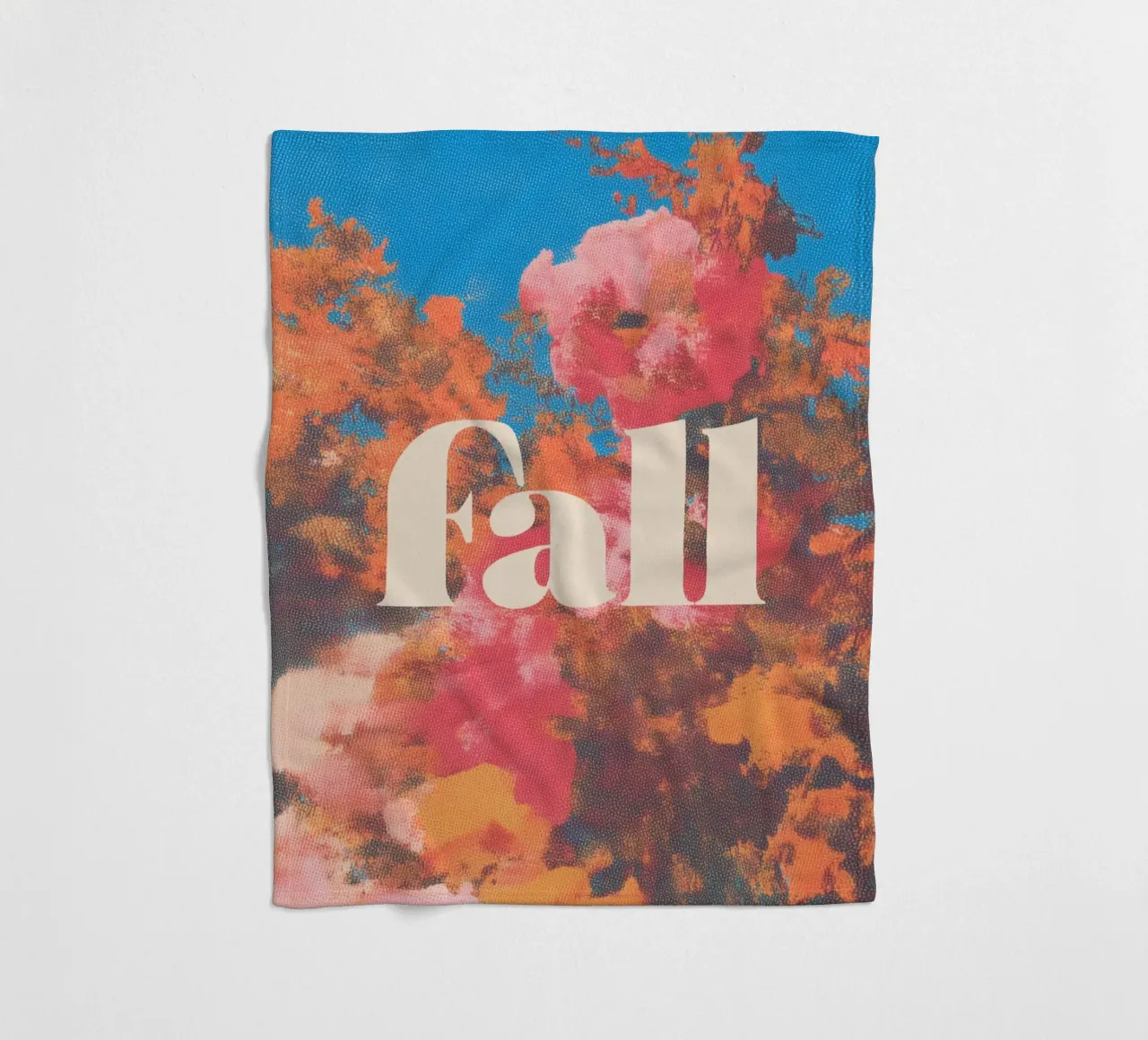 Autunno rosa romantico coperta in pile da Carinaprint