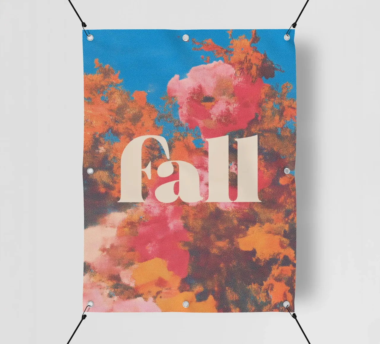 Autunno rosa romantico telo in pvc da Carinaprint