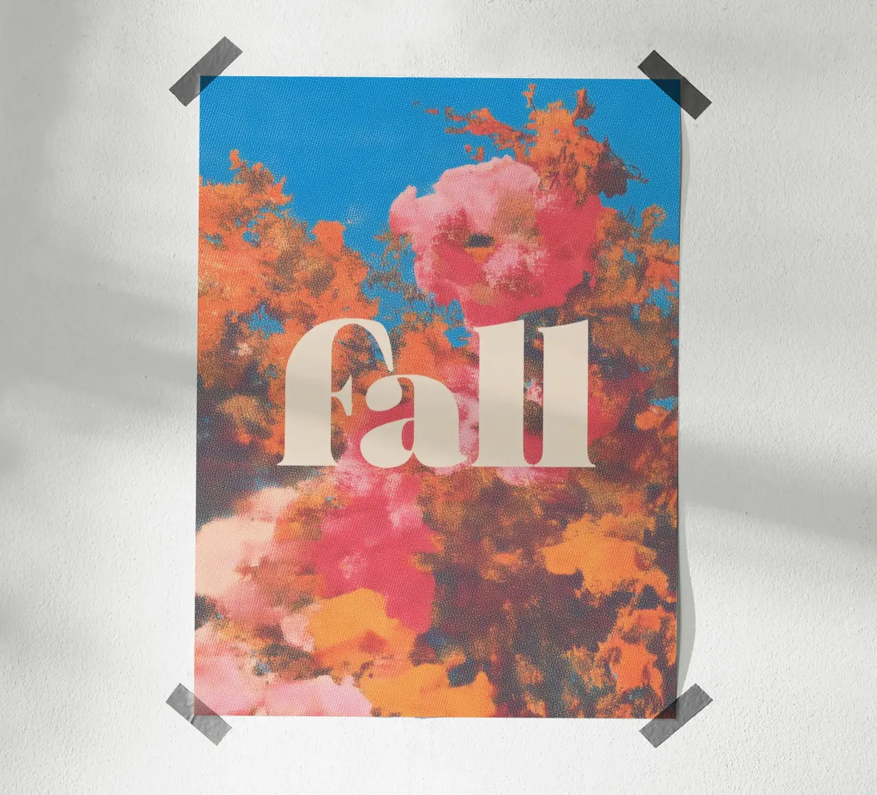 Autunno rosa romantico carta hahnemühle da Carinaprint