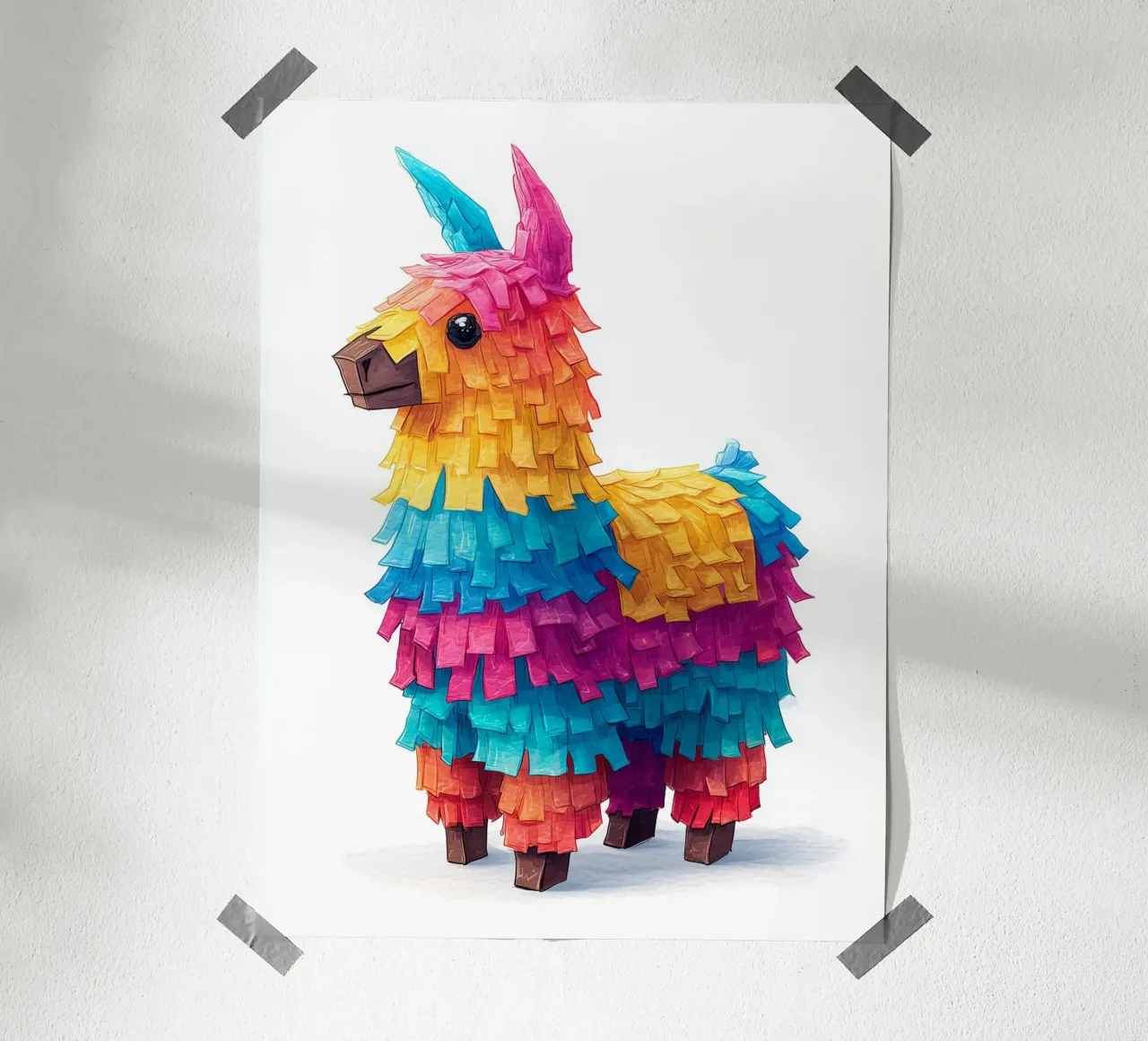 Poster a forma di lama colorato carta hahnemühle da Kid’s Dream