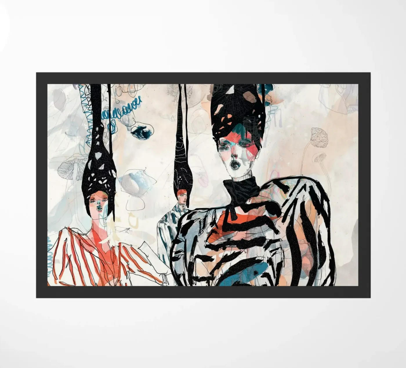 peach deeper doormat by k i m