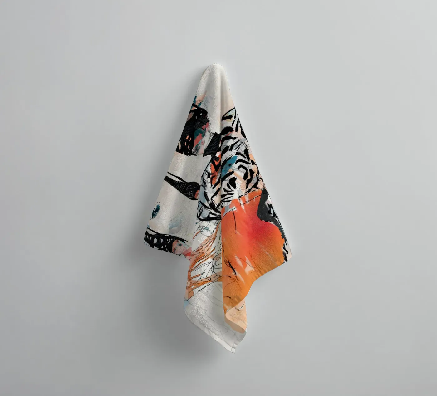 peach deeper towel by k i m