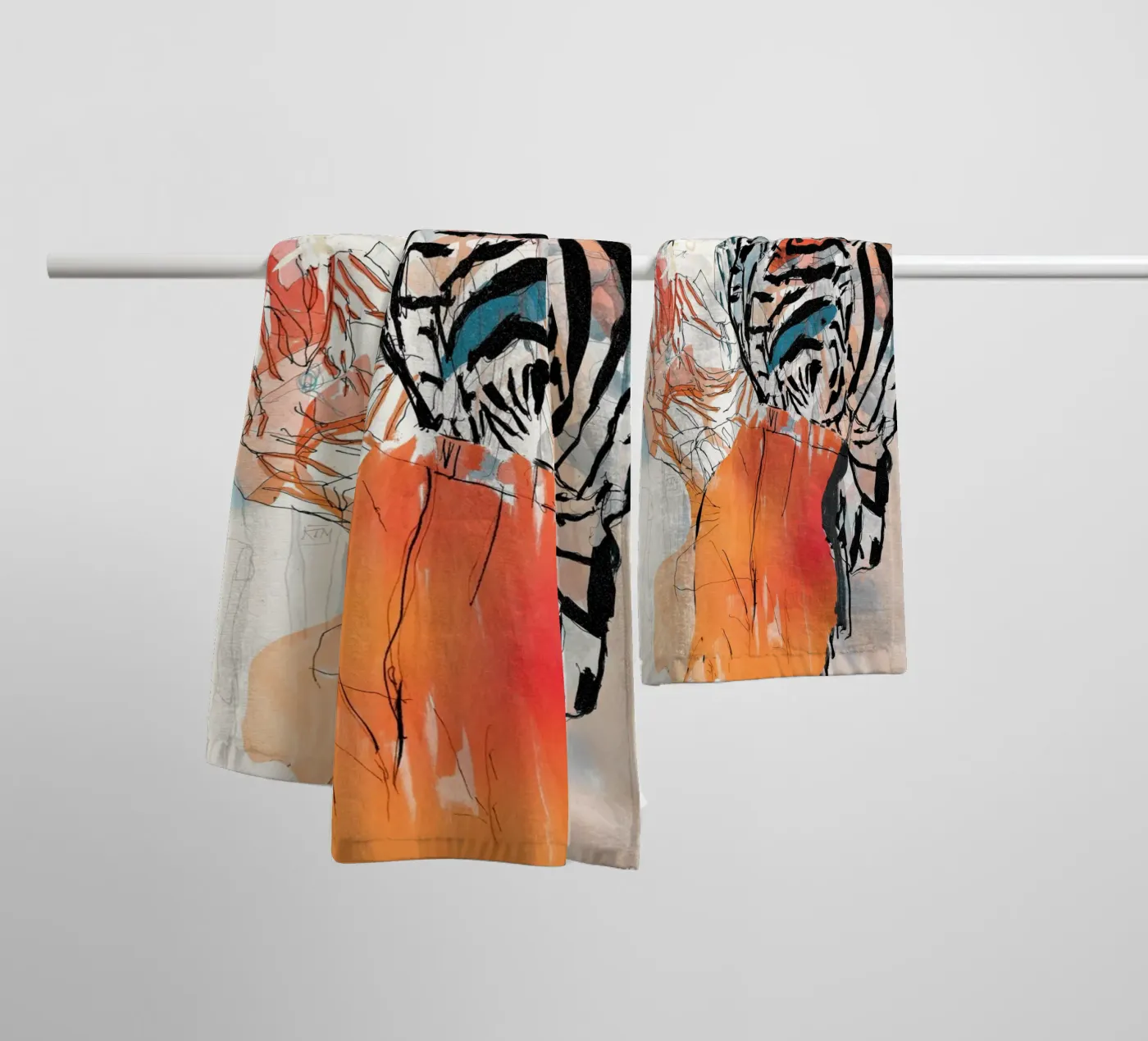 peach deeper towel by k i m