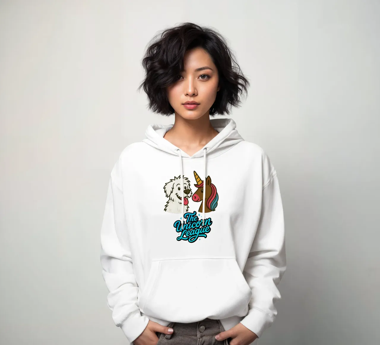 THE UNICORN LEAGUE - The Puppy felpa con cappuccio da Vintage Van Gogh