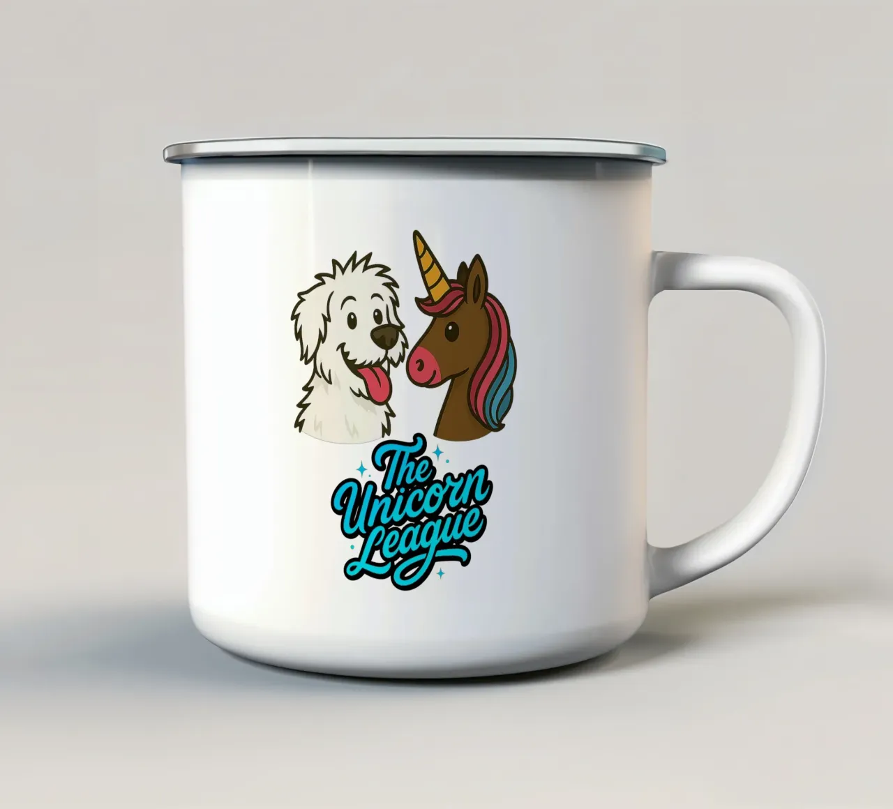 THE UNICORN LEAGUE - The Puppy tazza in smalto da Vintage Van Gogh