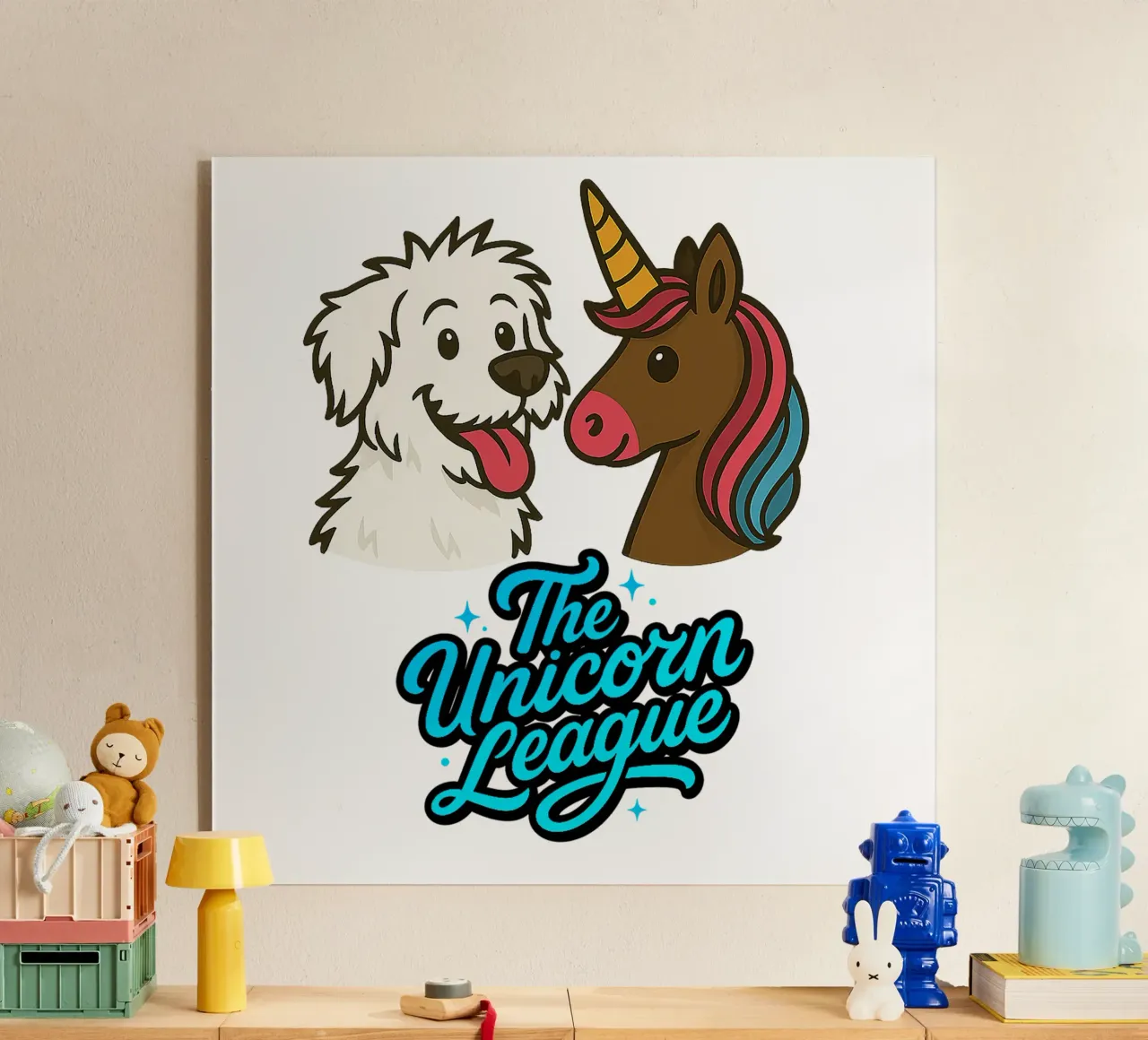THE UNICORN LEAGUE - The Puppy plexiglass da Vintage Van Gogh