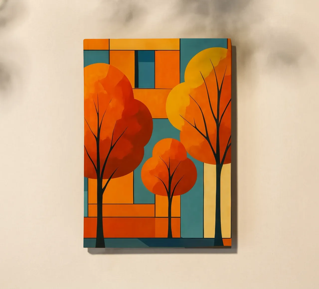 Modern Colourful Abstract Landscape notebook by ARTOMATIC