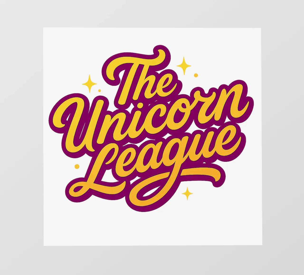 THE UNICORN LEAGUE - Font pellicola backlit da Vintage Van Gogh