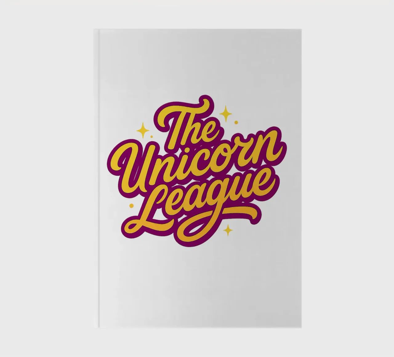 THE UNICORN LEAGUE - Font notebook by Vintage Van Gogh
