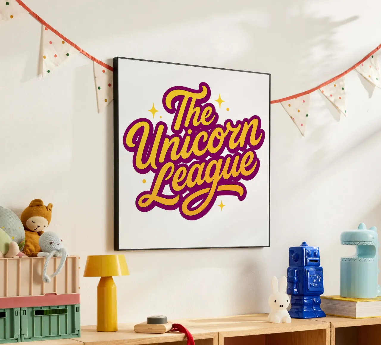 THE UNICORN LEAGUE - Font alluminio dibond da Vintage Van Gogh