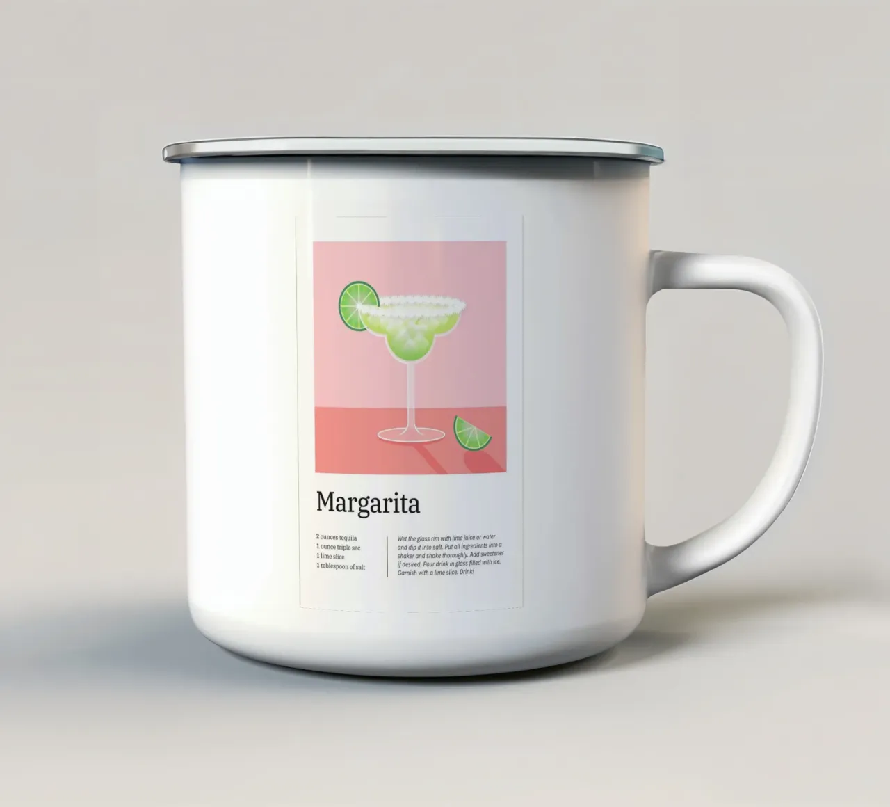 Margarita cocktail series tazza in smalto da Schuhmann Design