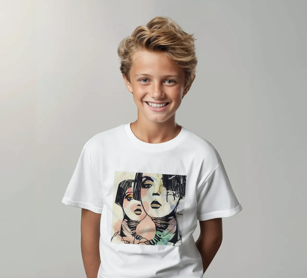 mente contro t-shirt bambini da k i m