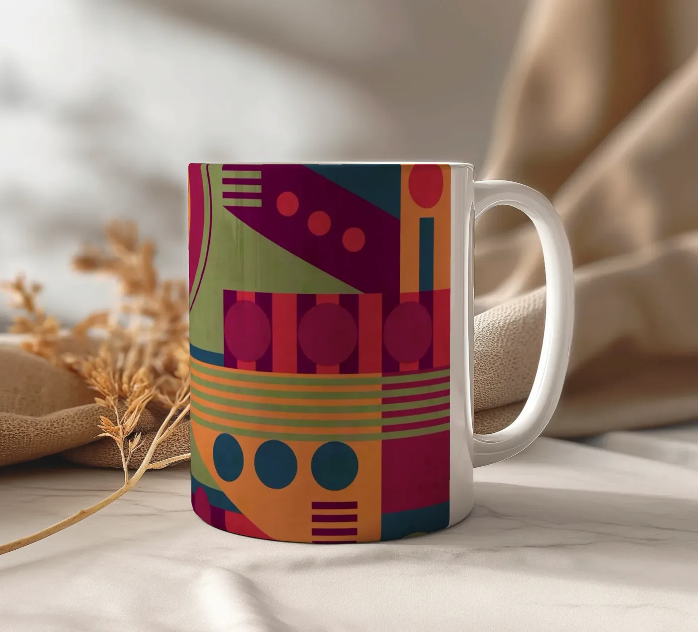 Fluctuation ceramic mug by shellybremmer