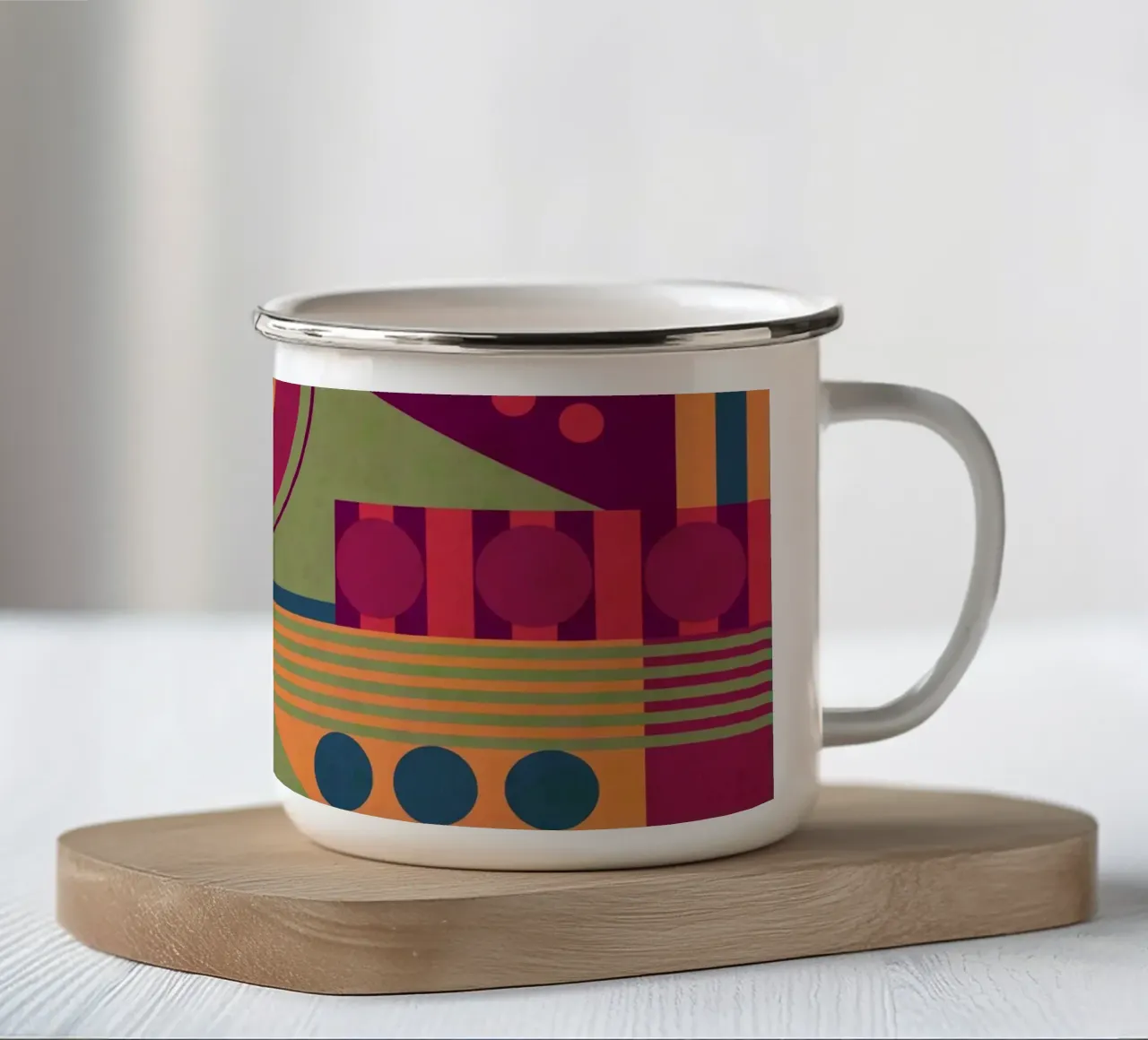 Fluctuation tazza in smalto da shellybremmer