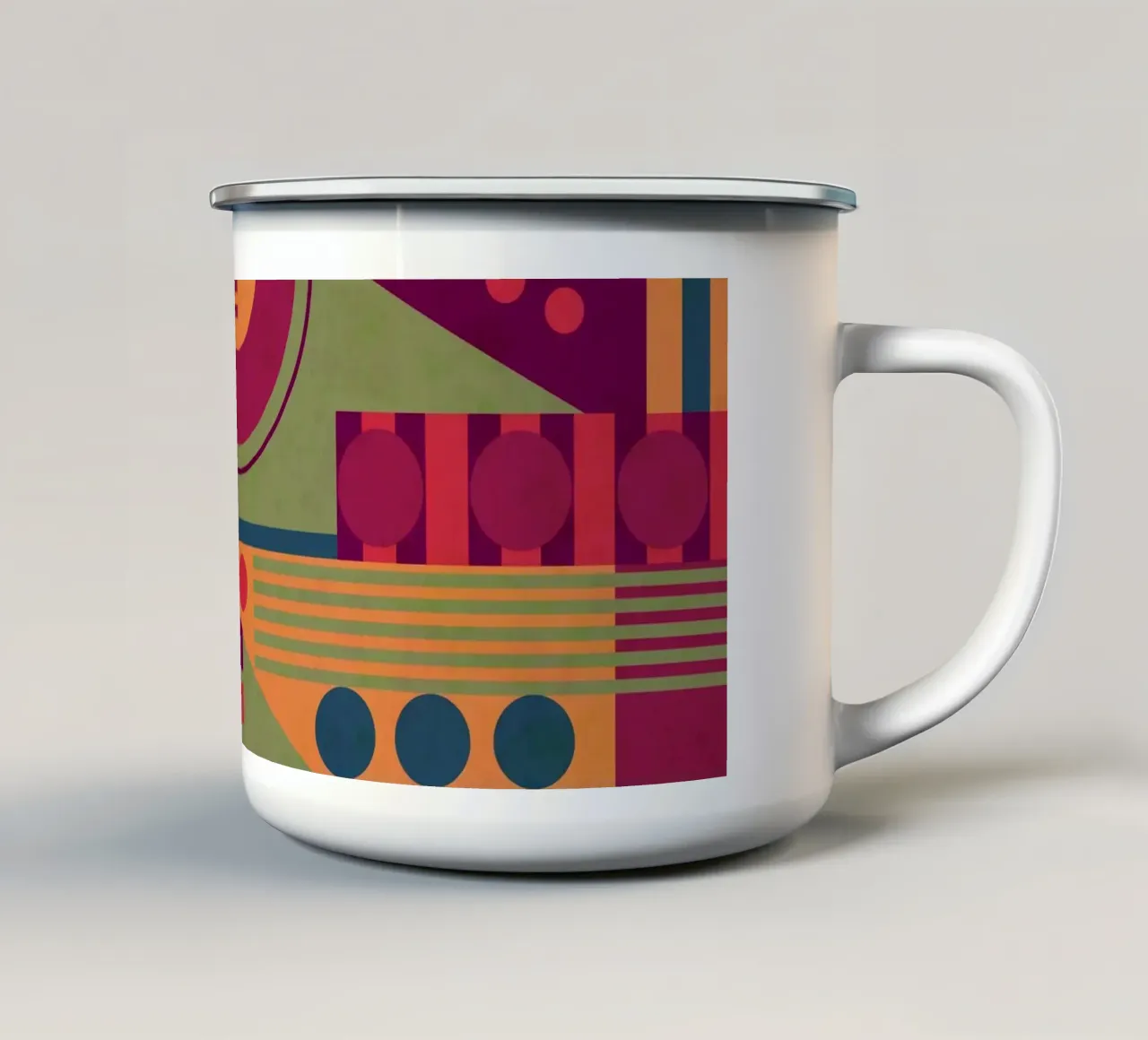 Fluctuation tazza in smalto da shellybremmer