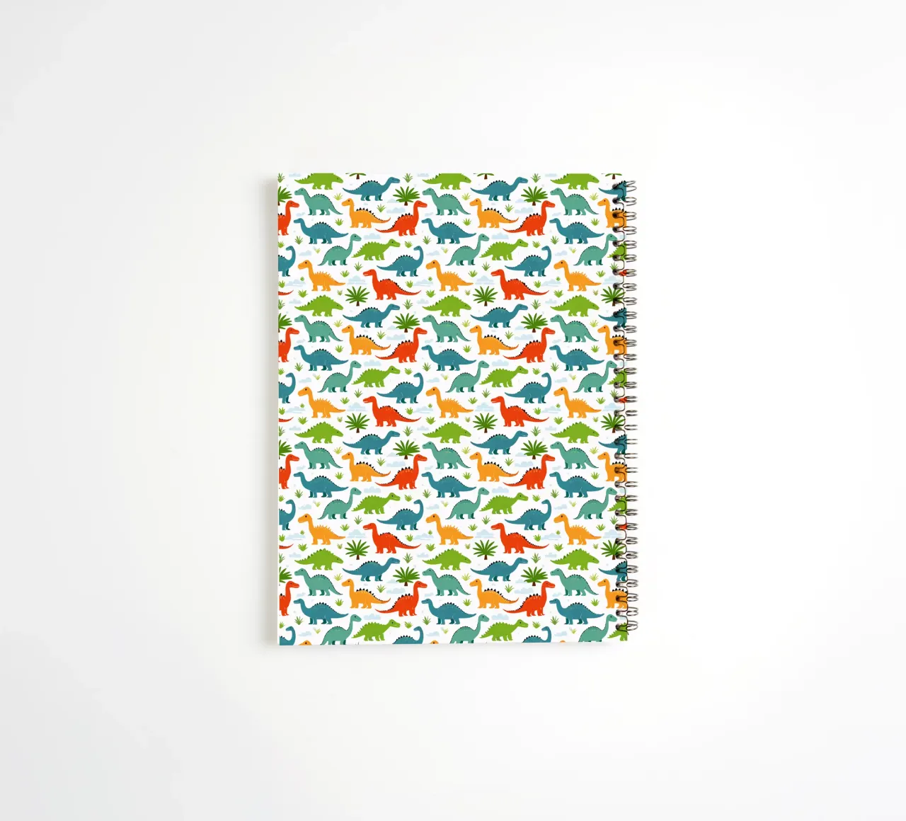 Dinosaurs - Colorful print spiral notebook by Hightown Design