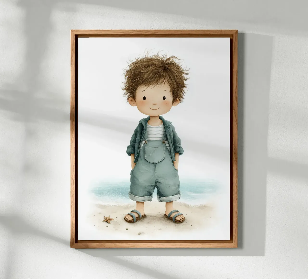 Poster per la cameretta di un bambino in spiaggia alluminio dibond da Kid’s Dream