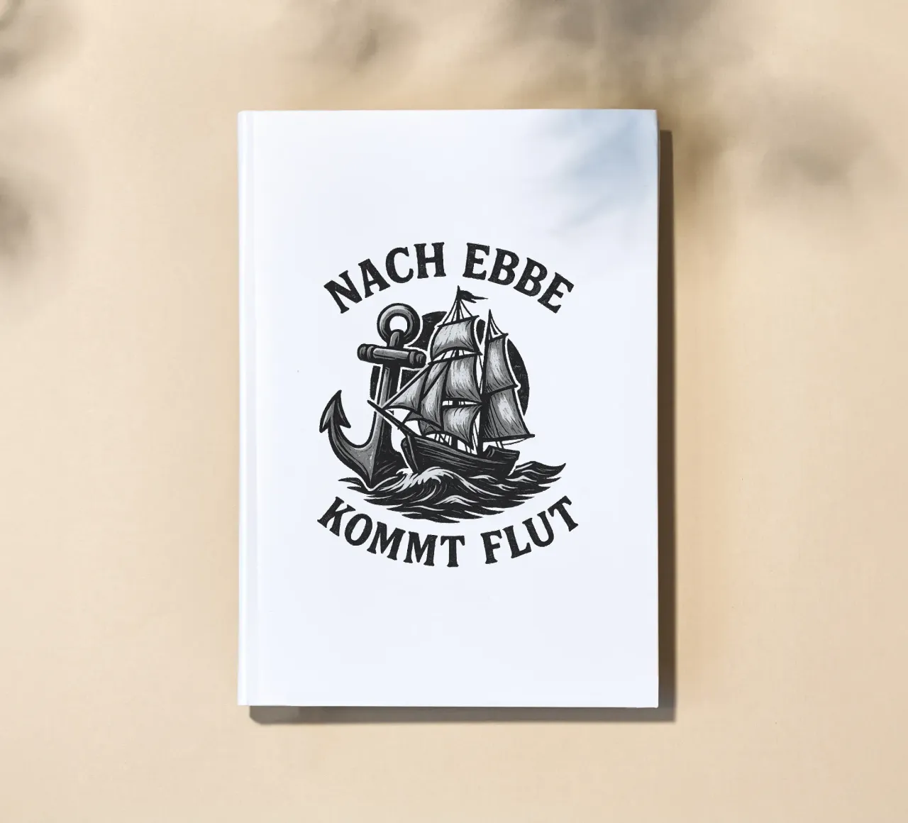 After low tide comes high tide - Rustic sailor design notebook by Fies&Fein