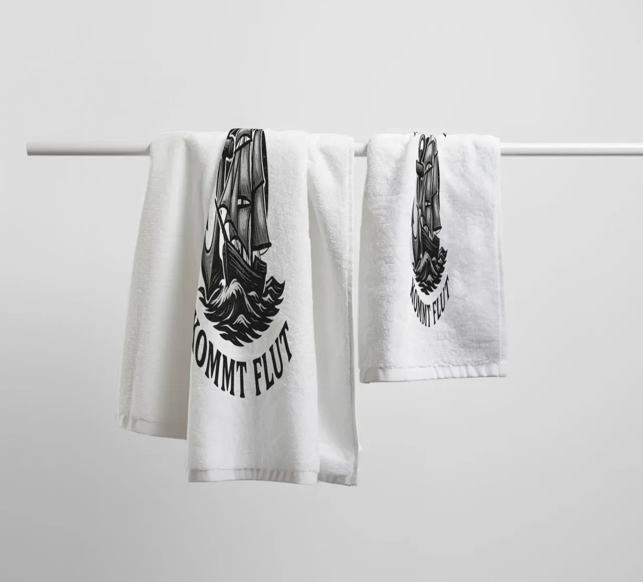 After low tide comes high tide - Rustic sailor design towel by Fies&Fein